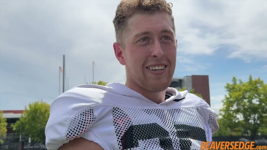 oregon state kicker everett hayes talks consistency fall camp more