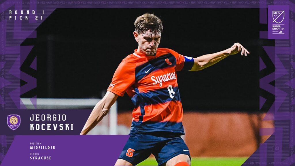 orlando city sc selects jeorgio kocevski in the 2024 mls superdraft