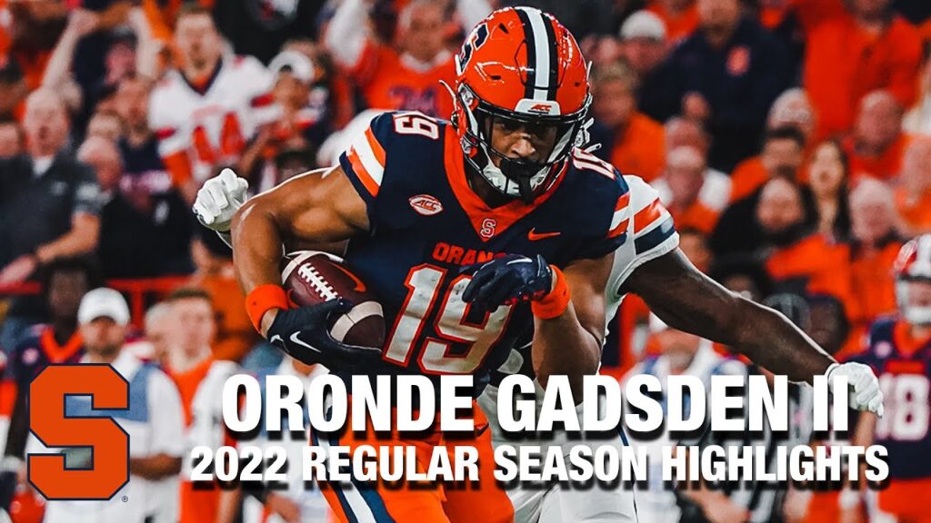 oronde gadsden ii 2022 season highlights syracuse te