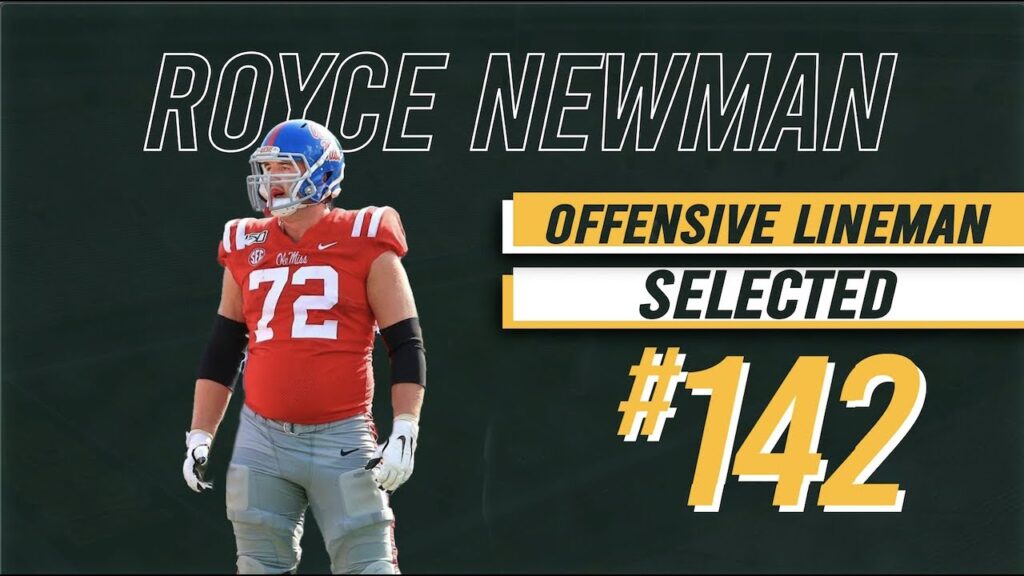 packers select ole miss offensive lineman royce newman