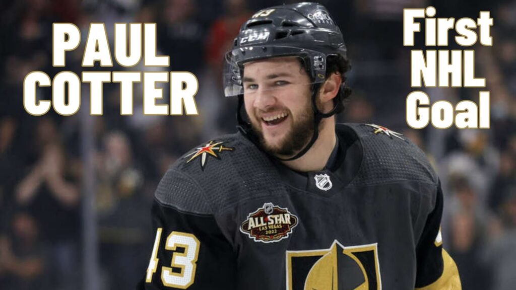 paul cotter 43 vegas golden knights first nhl goal nov 11 2021