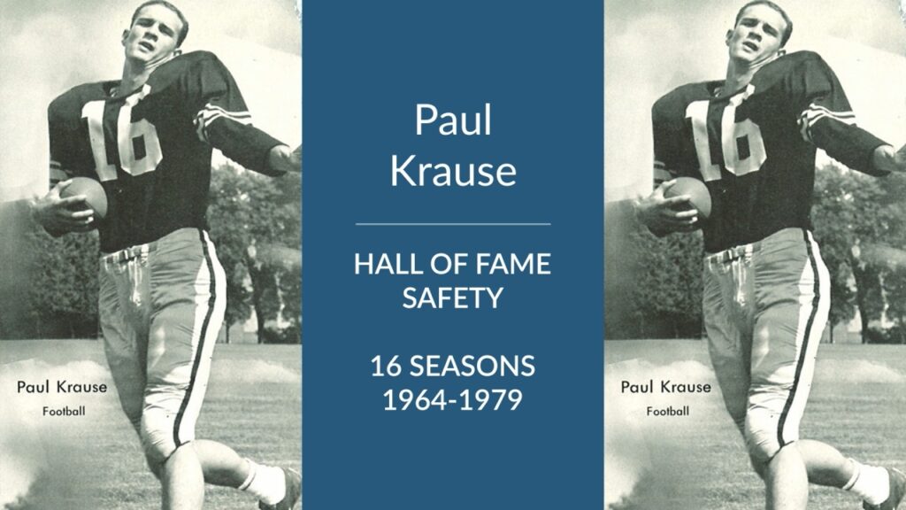 paul krause hall of fame football safety