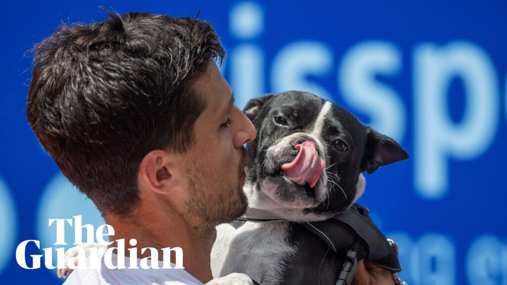 pedro cachin celebrates first atp title with kisses from his dog