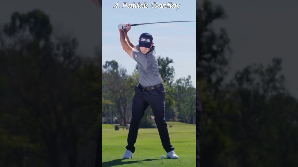 pga top 10 various driver slow motion swings front view