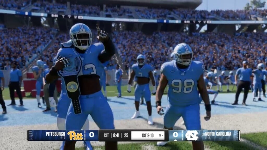 pittsburgh panthers 4 0 vs 20 north carolina tar heels 5 0 october 5 2024 1