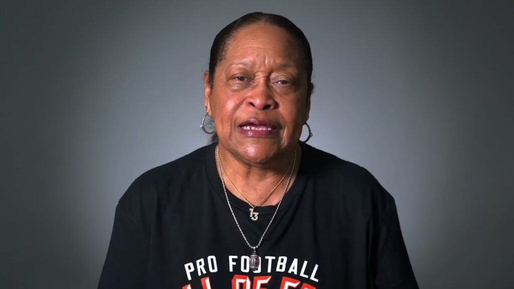 pro football hall of fame class of 2023 barbara riley presents ken riley for enshrinement