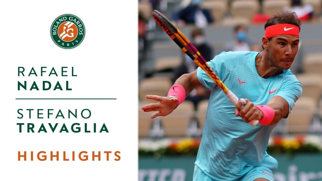 rafael nadal vs stefano travaglia round 3 highlights roland garros 2020