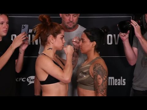 rayanne amanda dos santos vs puja tomar face off ufc fight night cannonier vs imavov