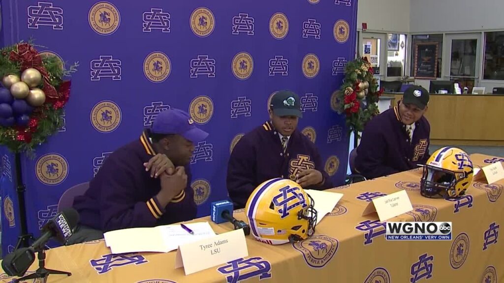 recruiting st aug ol tyree adams signs with lsu