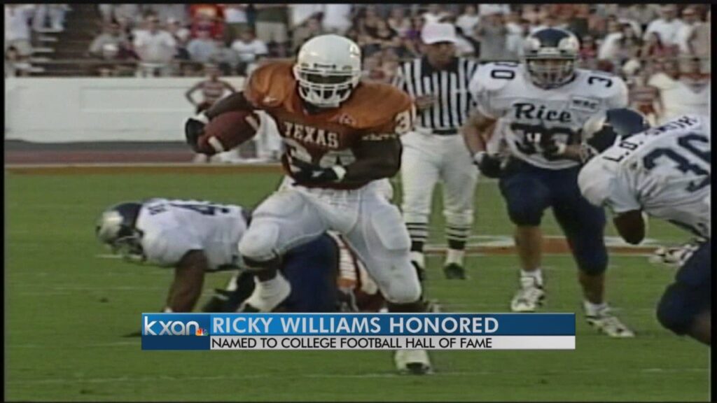 ricky williams selected to college football hall of fame