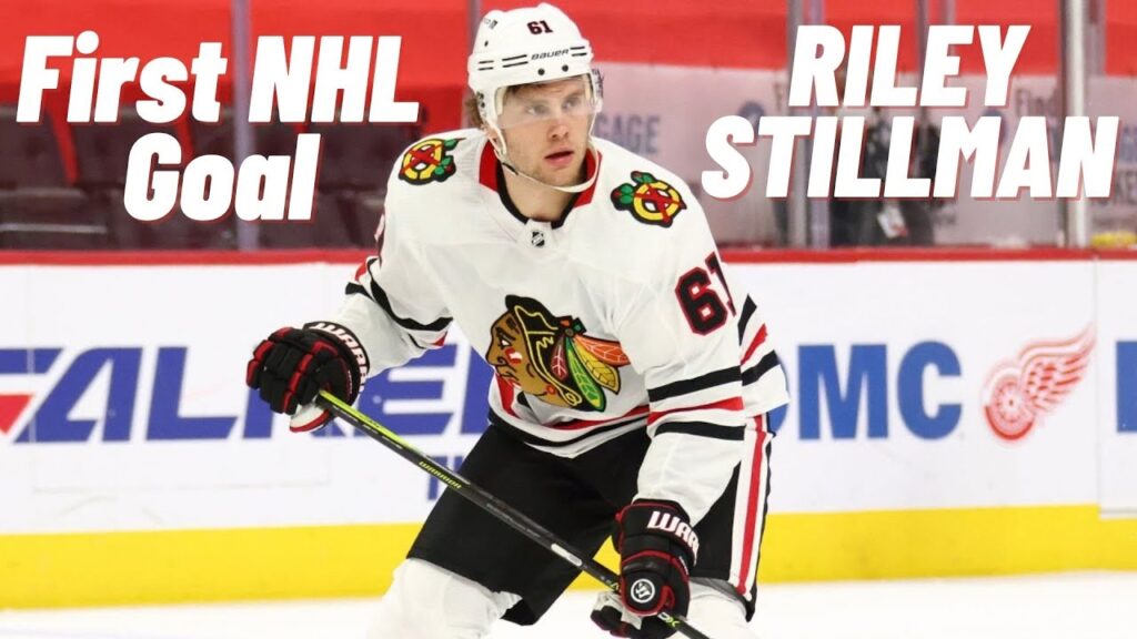 riley stillman 61 chicago blackhawks first nhl goal may 6 2021