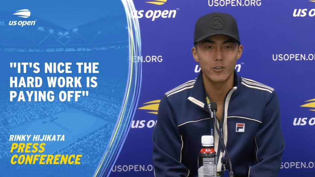 rinky hijikata press conference 2023 us open round 1