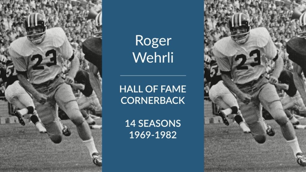 roger wehrli hall of fame football cornerback