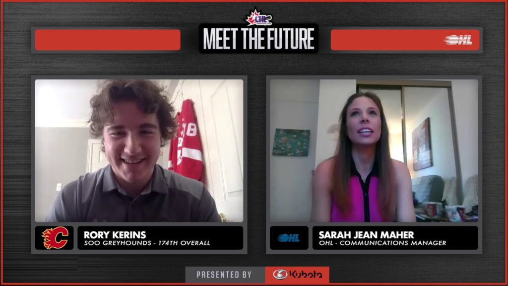 rory kerins calgary flames meet the future l nhl draft interview presented by kubota canada