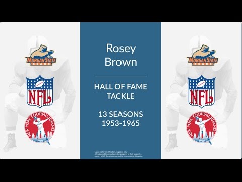 rosey brown hall of fame football tackle