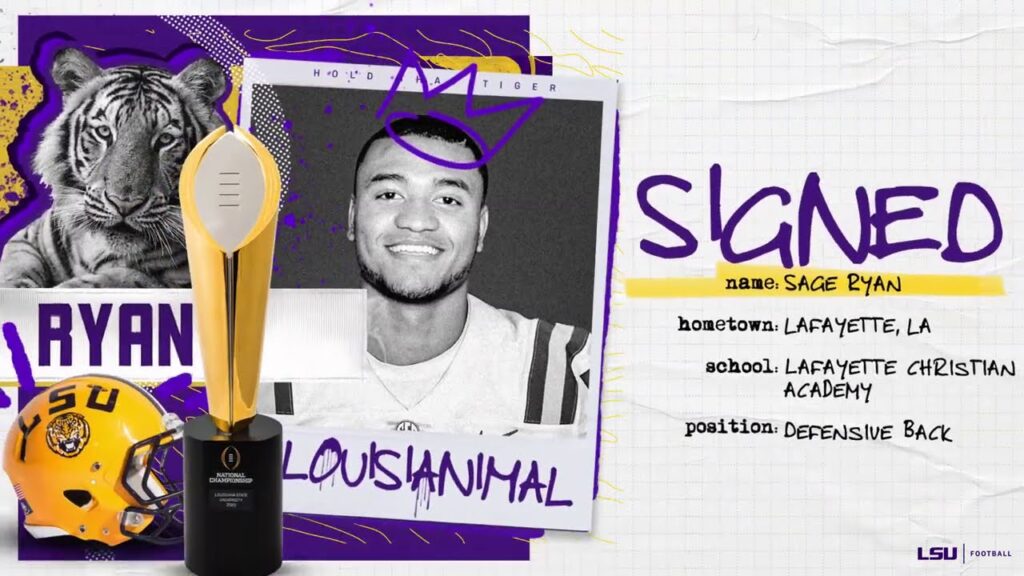 sage ryan lsu signee highlights