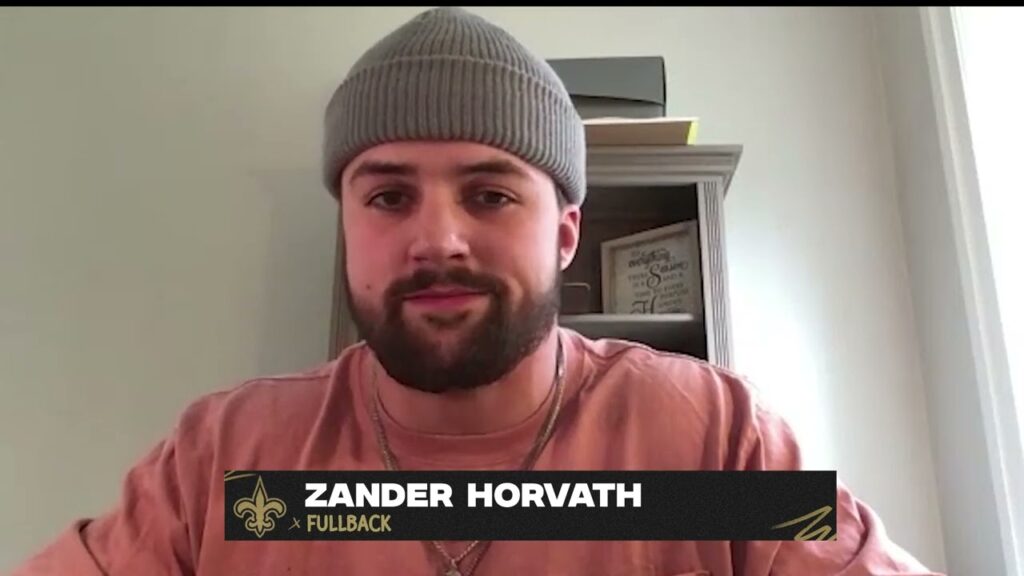 saints fb zander horvaths 1st interview new orleans saints