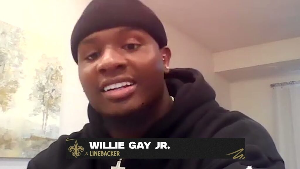 saints lb willie gay jr s 1st interview new orleans saints