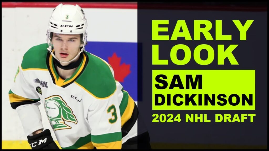 sam dickinson highlights 2024 nhl draft