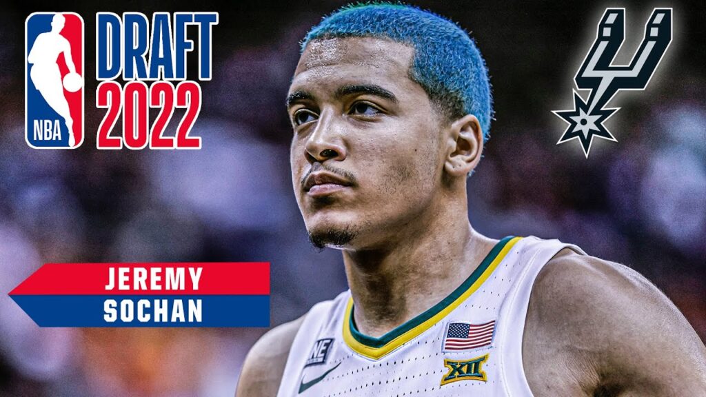 san antonio spurs select jeremy sochan with the 9th pick 2022 nba draft highlights f09f8ea5