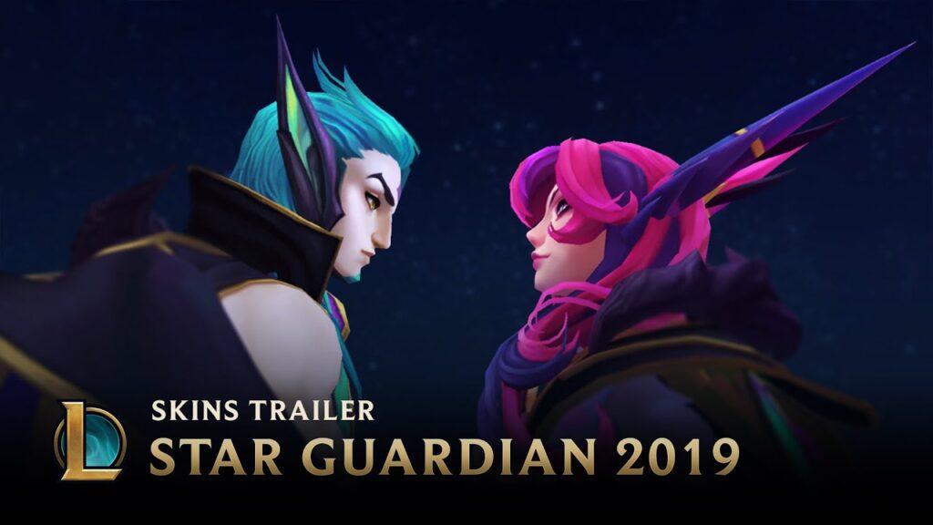 scattered stars star guardian skins trailer league of legends