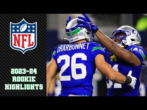 seahawks rb zach charbonnet 2023 2024 full rookie season nfl highlights