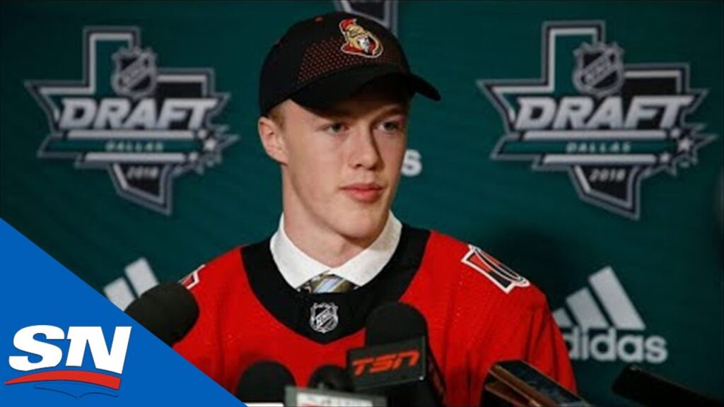 senators prospect jacob bernard docker on college hockey leadership