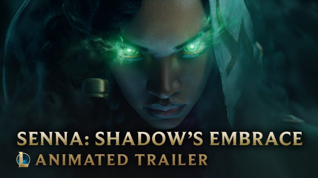 senna shadows embrace champion animated trailer league of legends