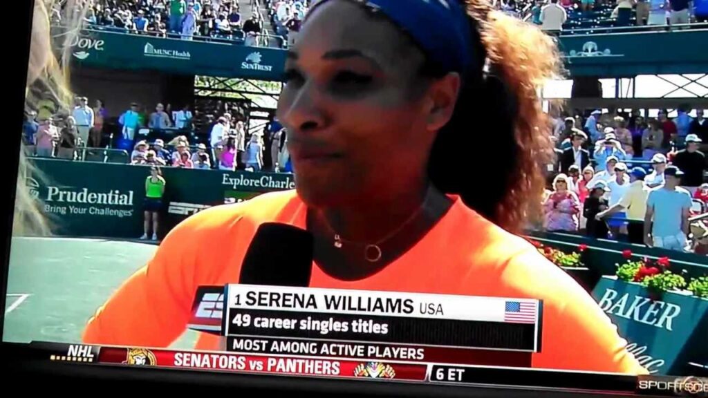 serena williams correcting espns renna stubbs on her mistake