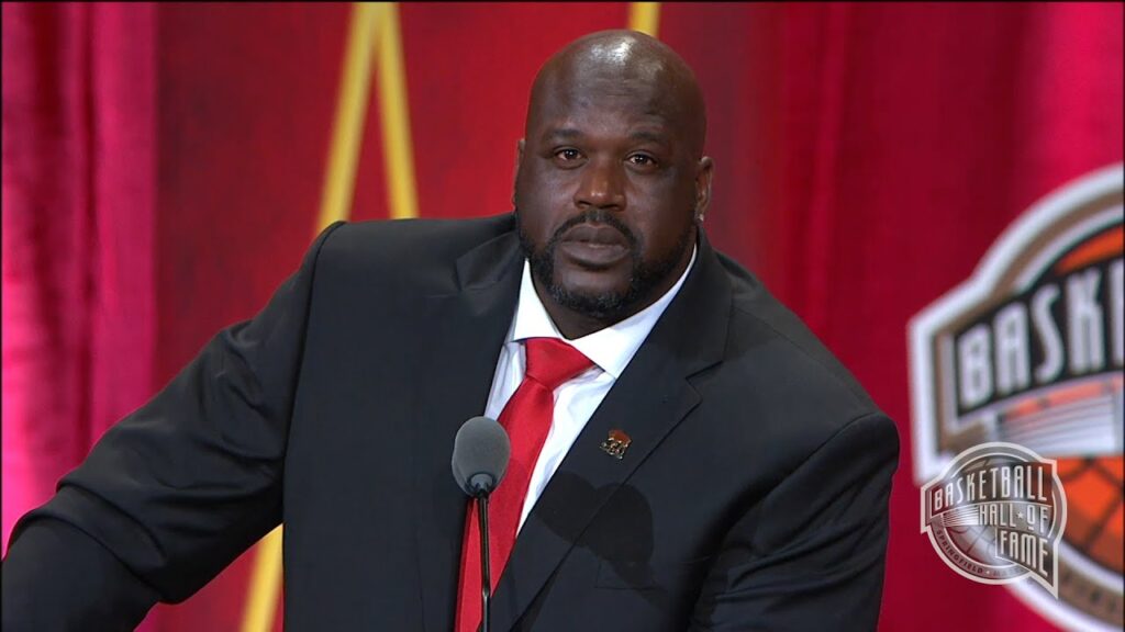 shaquille oneals basketball hall of fame enshrinement speech