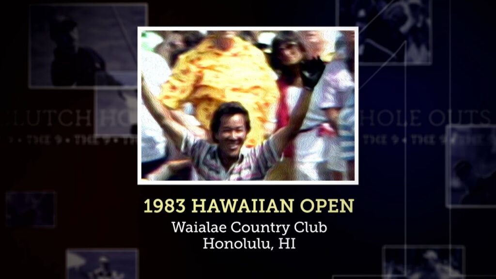 signature shot isao aoki at the 1983 hawaiian open