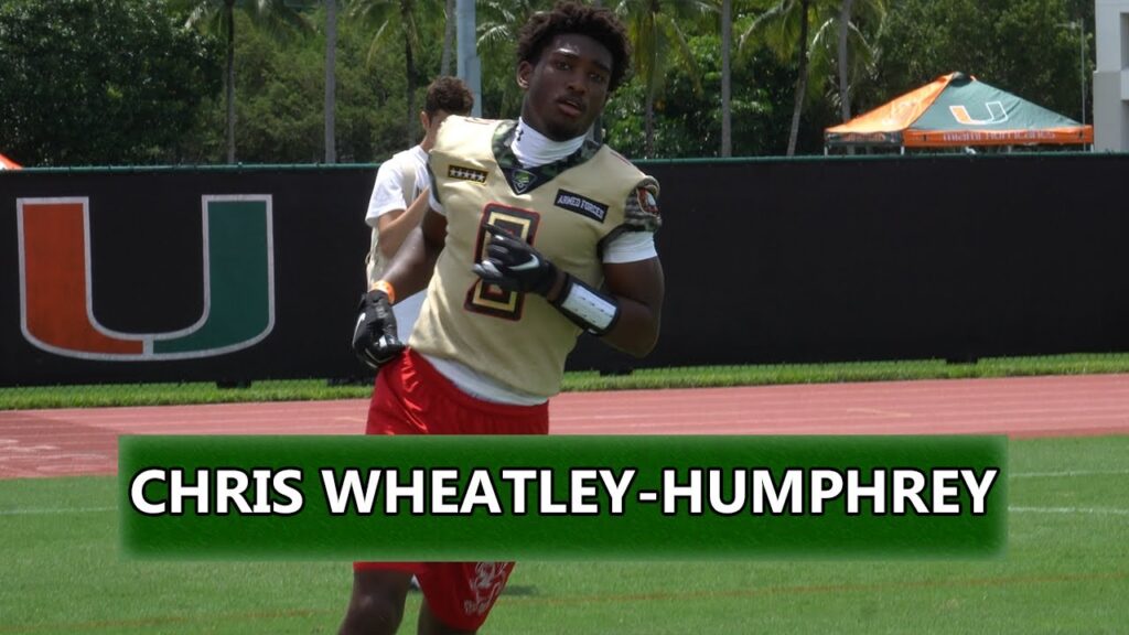 south broward 2024 rb chris wheatley humphrey at miami 7 on 7 camp miami commit