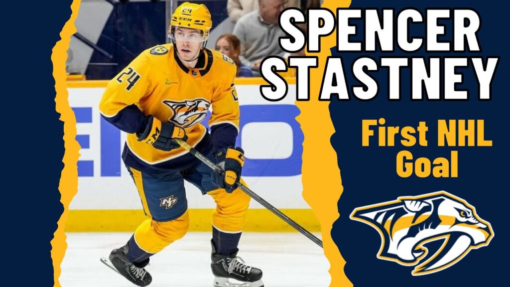 spencer stastney 24 nashville predators first nhl goal nov 24 2023