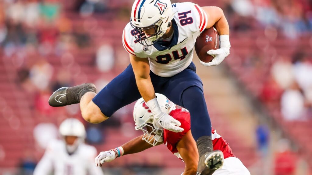 tanner mclachlan tight end arizona 2023 highlights 2024 nfl draft