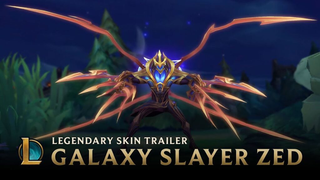 tear the worlds asunder galaxy slayer zed legendary skin trailer league of legends