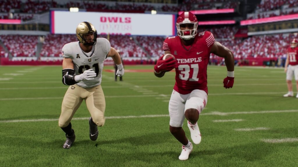 temple vs army ncaa football 9 26 24 full game highlights college football 25 sim