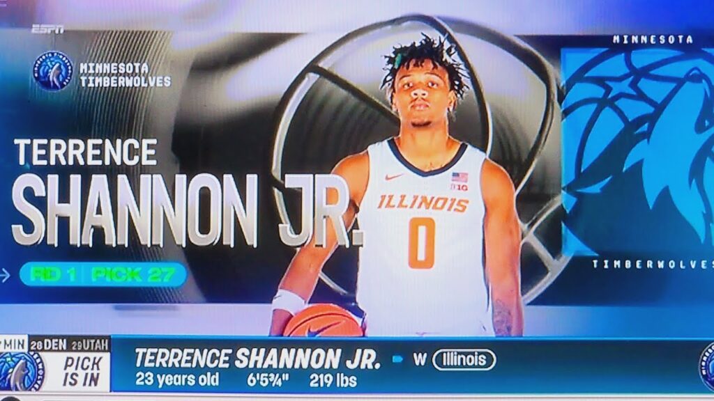 terrence shannon jr minnesota timberwolves pick 27 round 1 nba draft 2024