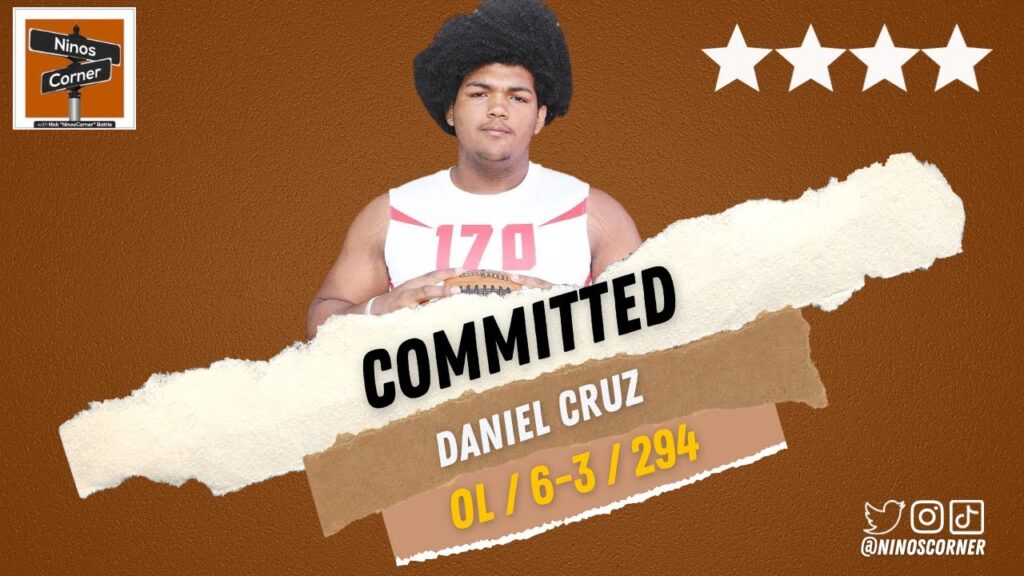 texas adds 4e2ad90efb88f ol daniel cruz to its 2024 class