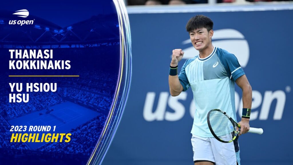 thanasi kokkinakis vs yu hsiou hsu highlights 2023 us open round 1