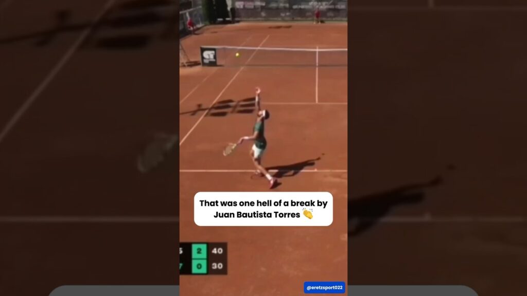 that was one hell of a break by juan bautista torres f09f918f shorts tennis atpchallenger