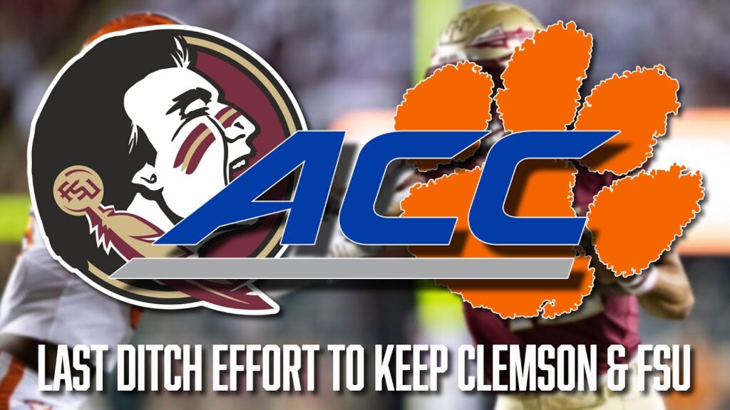 the accs final push to keep clemson fsu in the acc conference cfb conference realignment