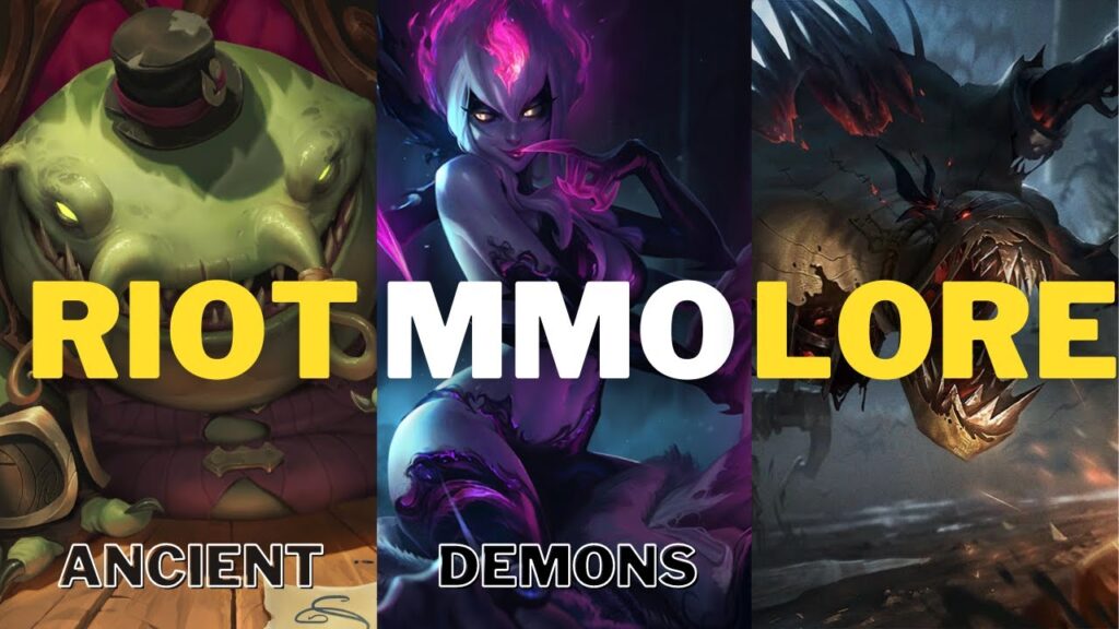 the ancient demons of runeterra fiddlesticks evelynn tahm kench riot mmo league of legends lore