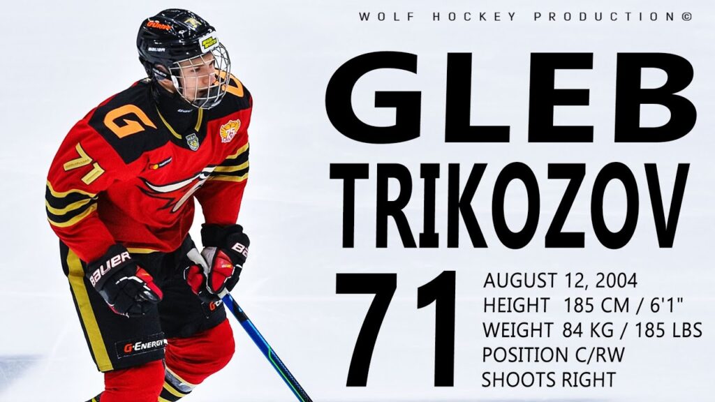 the best of gleb trikozov top prospect for the nhl 2022 draft gleb trikozov highlights