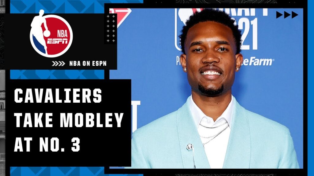 the cavaliers select evan mobley with the no 3 overall pick nba on espn