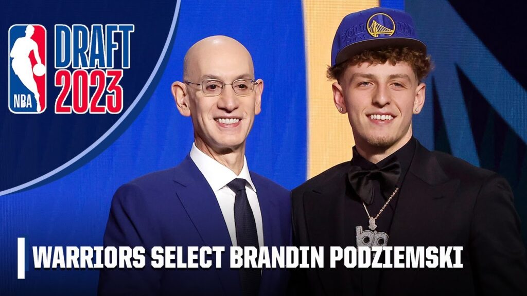 the golden state warriors select brandin podziemski with no 19 overall pick 2023 nba draft