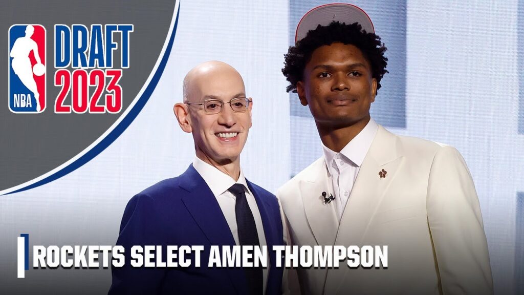 the houston rockets select amen thompson with no 4 overall pick 2023 nba draft