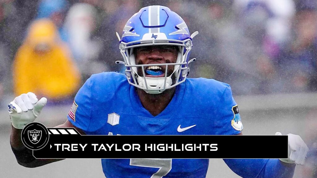 the jim thorpe winner raiders select s trey taylor highlights 2024 nfl draft