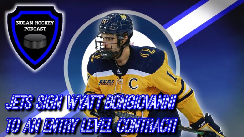 the winnipeg jets sign wyatt bongiovanni to an elc