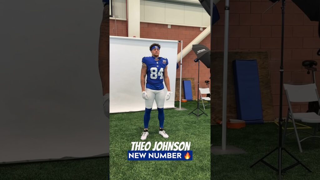 theo johnson with the new number f09f94a5 shorts nygiants giants theojohnson