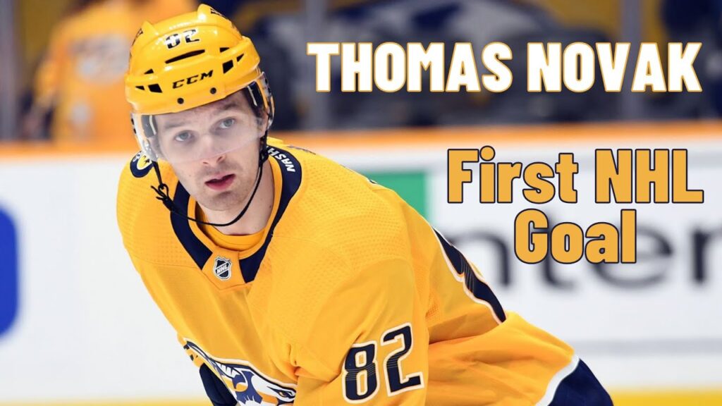 thomas novak 82 nashville predators first nhl goal dec 17 2021